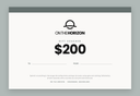 On The Horizon $200 gift voucher