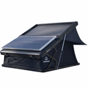 On The Horizon 1.4X hard shell rooftop tent open, showing the aluminium shell and solar panel