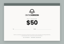 On The Horizon $50 gift voucher