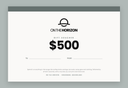 On The Horizon $500 gift voucher